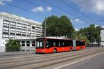 Bus Heilbronn: Mercedes-Benz Citaro C2 Gelenkbus vom Regional Bus Stuttgart GmbH (RBS) / Regiobus Stuttgart, aufgenommen im Juli 2016 im Stadtgebiet von Heilbronn.