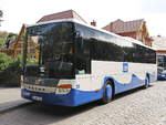 Setra S 415 ULbusiness am Bahnhof Heringsdorf am 30. August 2019.