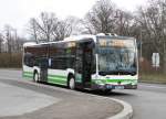 Ein MB O 530 C2 Ü, der PM-E 296 auf PlusBus 581 nach Brandenburg am Bad Belziger Busbahnhof, 21.12.14 (PlusBus-Konzept seit 14.12. Linien 553,580,581)