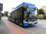 E-Bus Europa zum Test beid der VGB in Bad Belzig am Bahnhof, 06.07.15