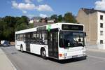 Bus Aue / Bus Erzgebirge: MAN NL (ASZ-BV 11) der RVE (Regionalverkehr Erzgebirge GmbH), aufgenommen im Juli 2018 im Stadtgebiet von Aue (Sachsen).