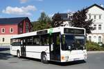 Stadtverkehr Schwarzenberg / Stadtbus Schwarzenberg / Bus Erzgebirge: MAN EL (ASZ-BV 24) der RVE (Regionalverkehr Erzgebirge GmbH), aufgenommen im Oktober 2020 am Bahnhof von Schwarzenberg /