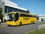 Scania OmniExpress 360 - BM RT 426 - in Hoyerswerda, Lausitzer Platz - am 2-Juli-2015 --> Fahrzeug gehört: Rheinland-Touristik, Wesseling