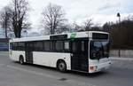 Bus Aue / Bus Erzgebirge: MAN EL (ASZ-BV 25) der RVE (Regionalverkehr Erzgebirge GmbH), aufgenommen Anfang März 2019 am Bahnhof von Aue (Sachsen).