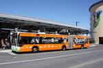 Stadtbus Aschaffenburg / Verkehrsgemeinschaft am Bayerischen Untermain (VAB): Mercedes-Benz Citaro G der Stadtwerke Aschaffenburg Verkehrs-GmbH (STWAB), aufgenommen Anfang Juli 2018 am Hauptbahnhof in