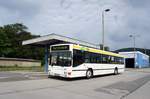 Bus Aue / Bus Erzgebirge: MAN EL der RVE (Regionalverkehr Erzgebirge GmbH), aufgenommen im Juli 2017 am Bahnhof von Aue (Sachsen).