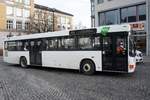 Bus Aue / Bus Erzgebirge: MAN EL der RVE (Regionalverkehr Erzgebirge GmbH), aufgenommen im Dezember 2017 im Stadtgebiet von Aue (Sachsen).