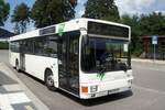 Bus Aue / Bus Erzgebirge: MAN EL (ASZ-BV 45) der RVE (Regionalverkehr Erzgebirge GmbH), aufgenommen im August 2023 am Bahnhof von Aue (Sachsen).