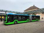 MAN Lion's City 18C, Stadtwerke Baden-Baden, Wagen 543, am Bahnhof Baden-Baden am 30.09.2025