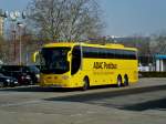 Scania OmniExpress im Auftrag der Firma ADAC Postbus nach München am am ZOB Berlin.(3.3.2014)    