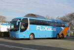 Ein Scania OmniExpress 360 von Flixbus (Fa. Schack-Touristik, Alsfeld) nach Trier am Berliner ZOB, 23.11.14