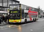 MAN Lion's City DD (Doppelstock) auf der Linie 100 nach S+U Bahnhof Alexanderplatz am S+U Bahnhof Zoologischer Garten.(23.12.2014)	
