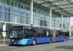 Ein MAN Lions Citz G der OVG auf RE1 Ersatz am Ostbahnhof, 7.3.15