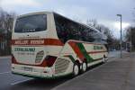 Dieser Setra S 516 HD (HST-OM 11) steht am 24.01.2015 an der Passenheimer Straße in Berlin.
