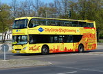 MB vom Bus Verkehr Berlin - BVB.net - B-CC 2617,  als City Circle Sightseeing durch Berlin im April 2016.