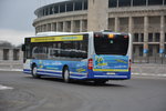 Am 16.01.2016 fährt P-AV 112 (Mercedes Benz Citaro Facelift) für die  Grüne Woche 2016  Shuttle Verkehr zwischen Messe (ICC) und Olympischer Platz.
