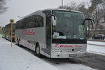 Am 23.01.2016 steht BZ-SW 114 (Mercedes Benz Travego / S. Wilhelm Reisen) an der Jesse-Owens-Allee in Berlin.
