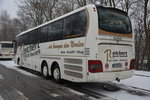 Am 23.01.2016 steht SN-RB 450 (MAN Lion's Coach / Reichert Bus&Touristik) an der Jesse-Owens-Allee in Berlin.