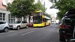 Ein MAN Lion's City DD auf der Linie M29 der BVG kurz nach der Haltestelle S Anhalter Bahnhof.