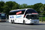 #busretten -Buskorso mit einem Neoplan Starliner, 'Sommer -Bustouristik'.