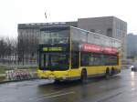 MAN Lion's City DD (Doppelstock) auf der Linie M85 nach S-Bahnhof Lichterfelde Sd an der Haltestelle Tiergarten Bundeskanzleramt.