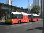 Solaris Urbino auf der Linie M11 nach S-Bahnhof Schneweide am U-Bahnhof Johannistaler Chaussee.