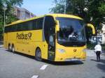 Scania OmniExpress 360 - M C 5997 - in Chemnitz, Omnibusbahnhof (Georgstraße) - am 25-Juni-2015 --> Fahrzeug gehört: Geldhauser Fernbuslinien, Hofolding