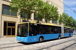 Stadtbus Chemnitz / CVAG Chemnitz: MAN Lion's City GL der Chemnitzer Verkehrs-AG (CVAG) - Wagen 388, aufgenommen im Juni 2016 in der Innenstadt von Chemnitz.