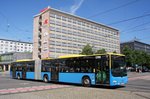 Stadtbus Chemnitz / CVAG Chemnitz: MAN Lion's City GL der Chemnitzer Verkehrs-AG (CVAG) - Wagen 389, aufgenommen im Juni 2016 in der Innenstadt von Chemnitz.