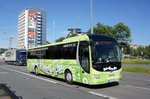 Bus Chemnitz: MAN Lion's Regio der RVE (Regionalverkehr Erzgebirge GmbH), aufgenommen im Juni 2016 in der Innenstadt von Chemnitz.