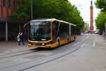 HEAG mobilo MAN Lions City E Wagen 436 am 04.05.24 in Darmstadt Innenstadt