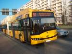 Seit Donnerstag 8.03.07 im Linien(test)betrieb ist der Solaris Urbino 18 Hybrid-Bus der DVB.