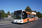 Stadtbus Eisenach: Mercedes-Benz Citaro C2 der KVG Eisenach, eingesetzt im Stadtverkehr. Aufgenommen am Hauptbahnhof von Eisenach im August 2016.