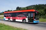 Bus Eisenach / Bus Wartburgkreis: Ebusco 2.2 (EA-WM 30) vom Verkehrsunternehmen Wartburgmobil (VUW), aufgenommen im August 2021 im Stadtgebiet von Eisenach.
