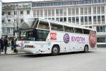 Mannschaftbus vom Fuballverein Rot Wei Essen.
Aufgenommen in der Essener Innenstadt.