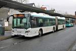 BRH ViaBus Scania Citywide am 10.03.18 auf der RMV Schnellbuslinie X57 in Frankfurt Enkheim