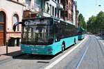 Neuer VGF/ICB MAN Lions City Wagen 519 am 26.05.18 in Frankfurt am Main Bornheim Mitte