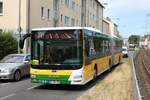 Martin Becker MAN Lions City G als SEV Linie für die VGF U-Bahn Linien U1 U2 U3 und U8 am 06.07.19 in Frankfurt Eschersheim 