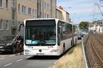 Müller Riedstadt Mercedes Benz Citaro 1 Facelift G als SEV Linie für die VGF U-Bahn Linien U1 U2 U3 und U8 am 06.07.19 in Frankfurt Eschersheim 