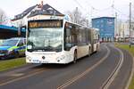 Umbrella Mobility Mercedes Benz Citaro 2 G im Auftrag der ICB auf der Linie 34 am 07.02.26 in Frankfurt am Main