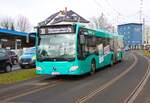 ICB Mercedes Benz Citaro 2 G Wagen 458 am 07.02.26 in Frankfurt am Main