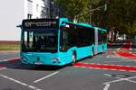 Brandneuer ICB Mercedes Benz Citaro 2 G Wagen 319 am 03.10.26 in Frankfurt am Main auf der Linie M34