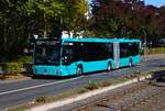 Brandneuer ICB Mercedes Benz Citaro 2 G Wagen 320 am 03.10.26 in Frankfurt am Main auf der Linie M34