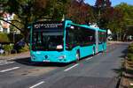 Brandneuer ICB Mercedes Benz Citaro 2 G Wagen 309 am 03.10.26 in Frankfurt am Main auf der Linie M34