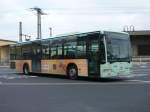 Mercedes Benz Citaro mit aufgebrachter Werbung für das Konrad-Zuse-Hotel in Hünfeld steht am Busbahnhof in Fulda am 24.10.2008