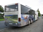 Reiseomnibus SETRA 319 UL der Grevesmühlener Busbetriebe [GBB] mit Werbung für den Landkreis Nordwestmecklenburg als Urlaubsregion, siehe auch Modell - AMW 715109, Grevesmühlen 24.09.2008