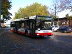 MAN Niederflurbus 2. Generation auf der Linie 251 nach Finkenwerder Norderkirchenweg an der Haltestelle Finkenwerder Landungsbrücken.