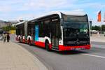 Hamburger Hochbahn Mercedes Benz eCitaro G Wagen 3218 am 13.07.25 am Jungfernstieg Hamburg