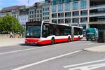 Hamburger Hochbahn Mercedes Benz Citaro 2 G Wagen 7613 am 14.07.25 am Jungfernstieg Hamburg