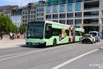 Hamburger Hochbahn Mercedes Benz Capacity Wagen 4705 am 14.07.25 am Jungfernstieg Hamburg